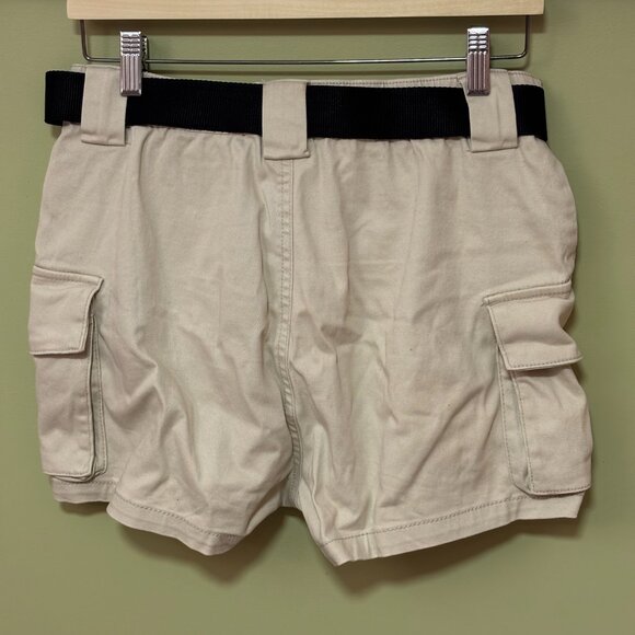 Ardene Khaki Cargo Shorts with Black Belt - Picture 4 of 4